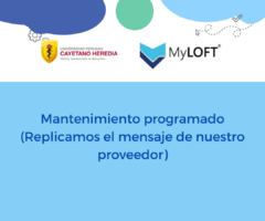 Mantenimiento programado